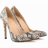 Snake Print Pumps High Heels