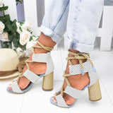 s Heel Pointed Fish Mouth Gladiator Sandals