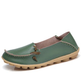 Flats Shoes Woman Genuine Leather breathable  Shoes