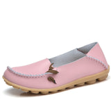 Flats Shoes Woman Genuine Leather breathable  Shoes