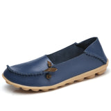 Flats Shoes Woman Genuine Leather breathable  Shoes