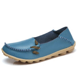 Flats Shoes Woman Genuine Leather breathable  Shoes