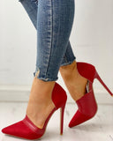 Flock  High Heels Shoes