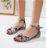 Litthing Leopard Print Low Heel  Sandals