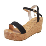 MUQGEW platform wedges Sandal for woman classics buckle strap Non-slip Sandal woman shoes summer Fashion platform wedges Sandal
